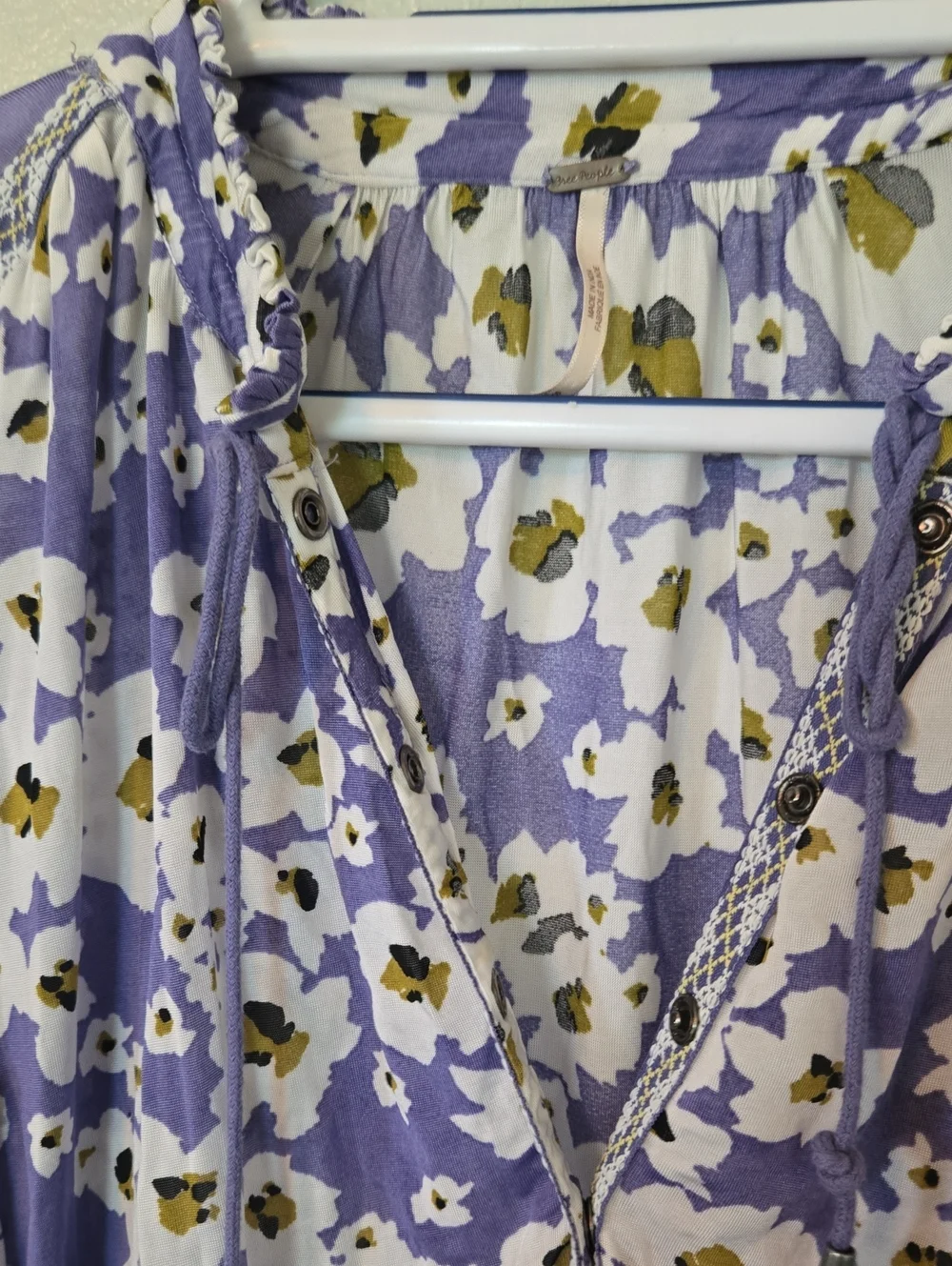 Free People | Love Letter Lavender Tunic Top Mini Dress Size Small